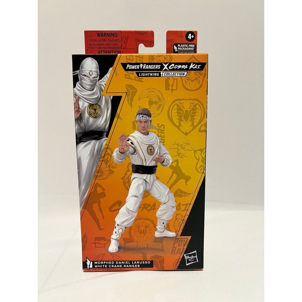 Power Rangers Cobra Kai Morphed Daniel Larusso White Crane Ranger Figure‎